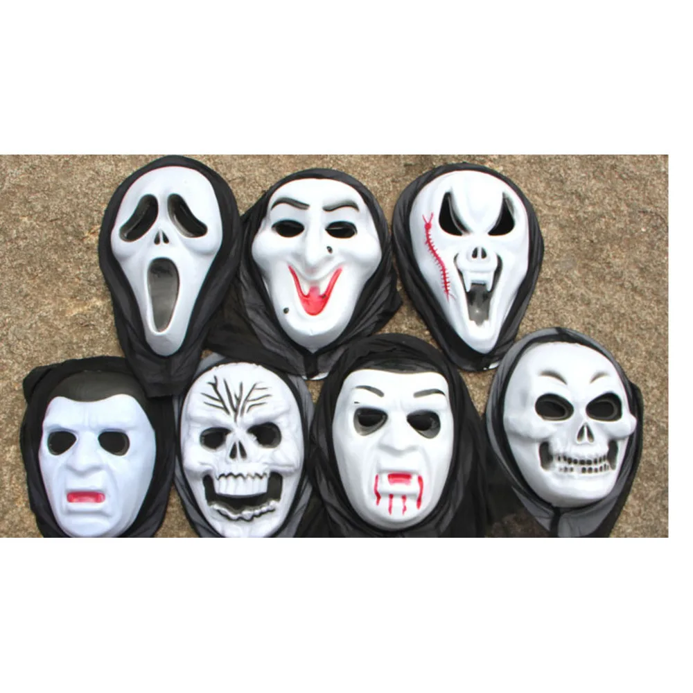 Halloween horror grimace headgear devil mask screaming funny party dance dress up props_voghion.com