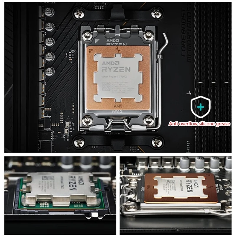 AM5 CPU 접촉 프레임 AM5, AMD 7950X 용, 완전 고정 비마킹 마운터