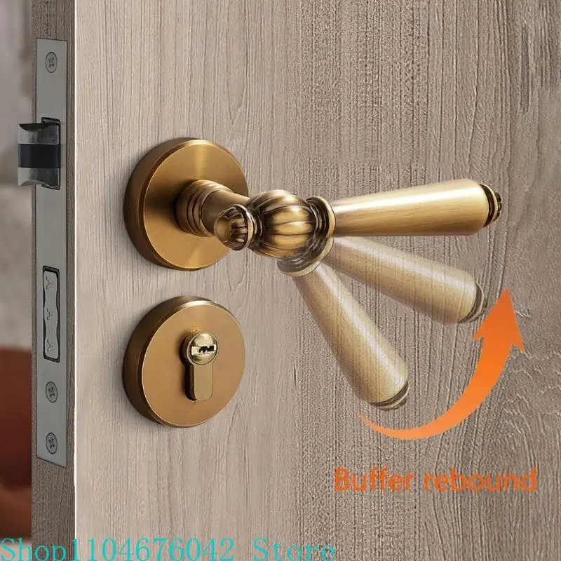 1 Set Zinc Alloy Door Handle Lock Modern Door Handles homes Security Lock set for homes Renovations & Security Enhancement