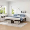 Metal Bed Frame,Queen Size Bed Frame with Storage Space,Heavy Duty Sturdy Mattress Foundation 4