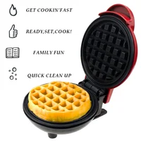 Electric Mini Waffles Maker Bubble Egg Cake Oven Pan Breakfast Machine Kitchen Appliances 2