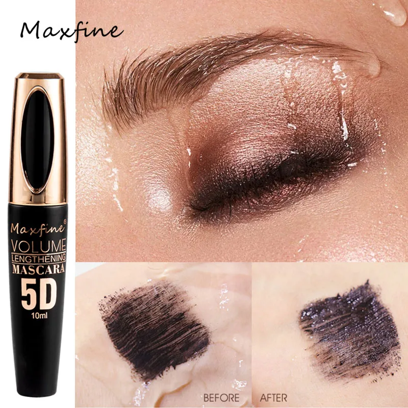 5D Silk Mascara with Big Eyes, Strong and Lasting Black Content and Length, Waterproof and Non-caking, and Prolonged Mascara. 4