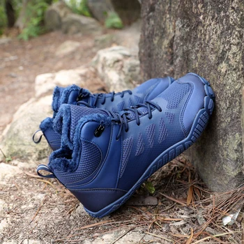 Womens Mens Hiking Boots Winter Snow Boots Barefoot Shoes Waterproof Walking Shoes Outdoor Booties 4