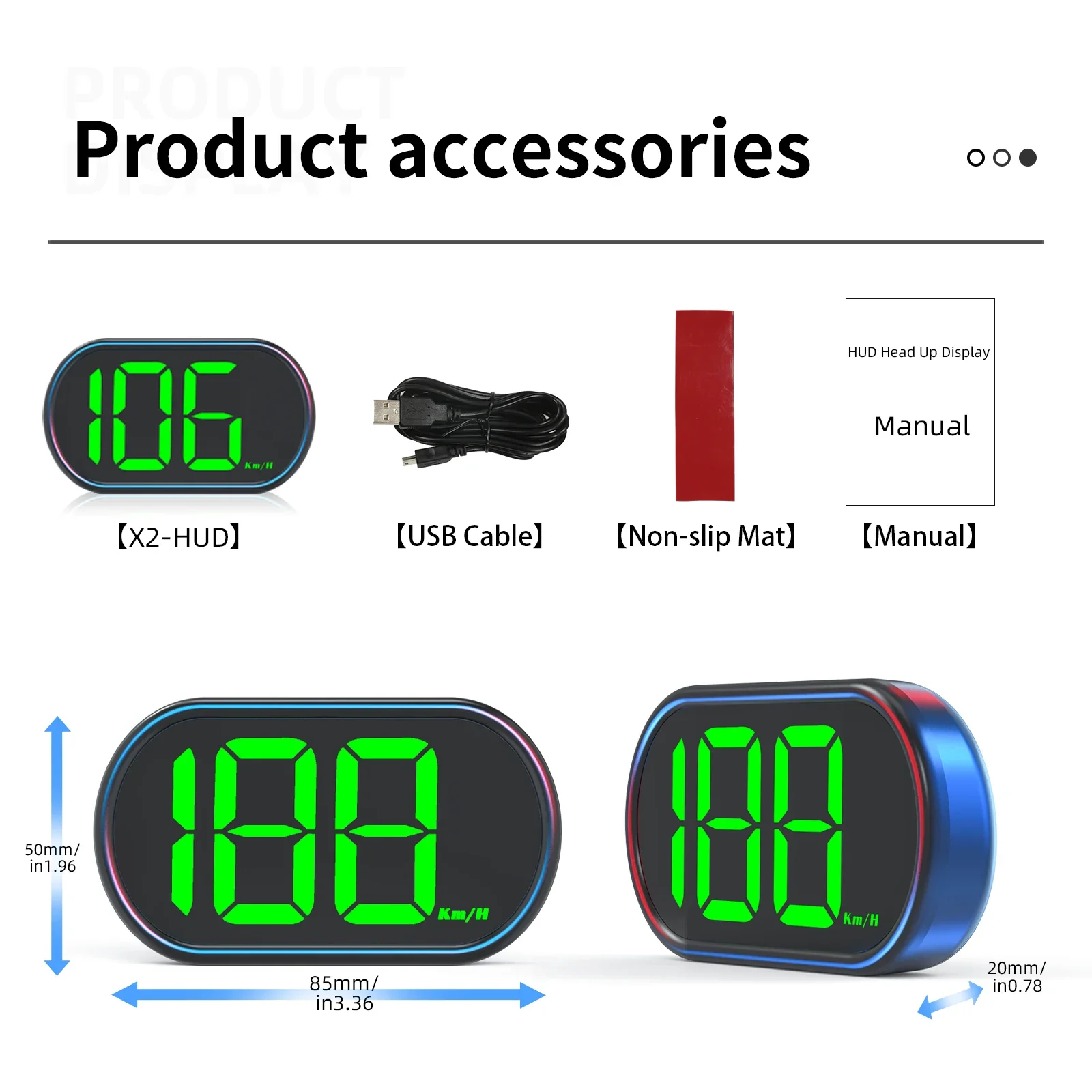 AD GPS Speedometer km/h Green Backlight 12V 24V All Car GPS HUD Digital Speedometer Head Up Display Car Accessories car hud display