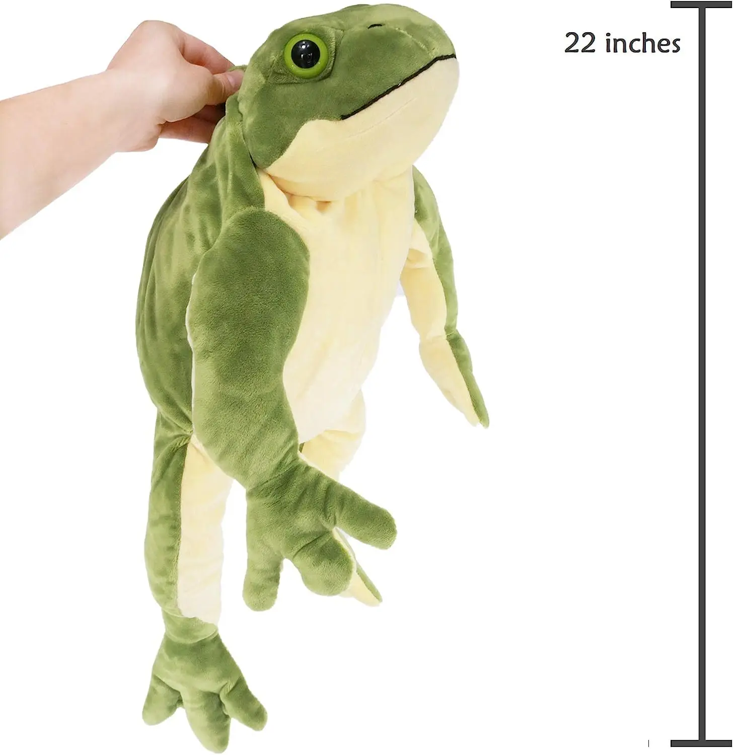 Stuffed animal Giant frog action figure 23 green large