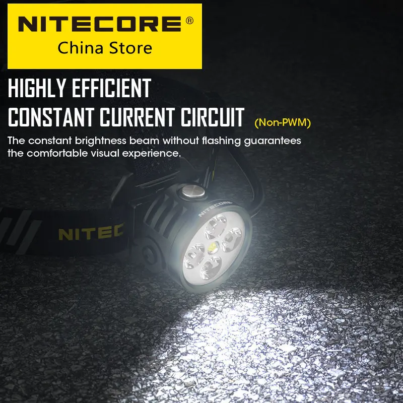 

Светодиодный налобный фонарь NITECORE HU60 с электронным фокусом и беспроводным дистанционным управлением, 1600 люмен, промышленный прожектор, приключения, фары, светильник для езды на велосипеде