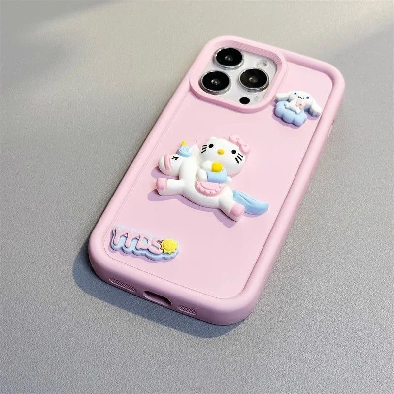 thumbnail image 1 of My Melody Sanrio Hello kitty Cinnamon Soft TPU Case For iPhone 15 14 13 12 11 Pro Max XR XS X 7 8 Plus SE2 Candy Painting Cover, 1 of 5