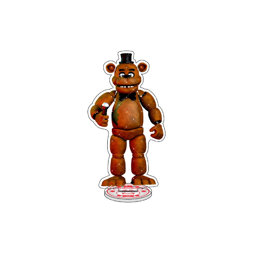 FNaF Acrylic Stand Figure - The Main Cast: Freddy Fazbear & Foxy the Pirate Fox - Unique Christmas Gift & Desk Ornament