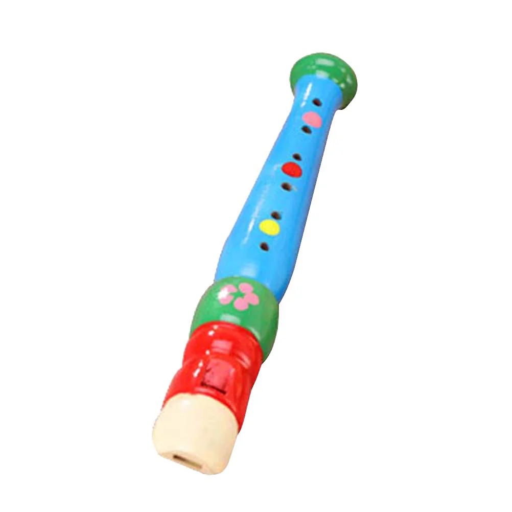 Wood Flute Instruments Ocarina 6 Holes Kazoo Musical Flauta School Huiros Cartoon Children Childrens Toys Kids Wooden for