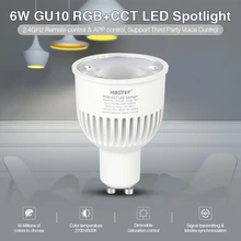 

Miboxer FUT106 6W GU10 RGB + CCT LED spotlight AC100 ~ 240V WIFI control spotlight house dining bar living room