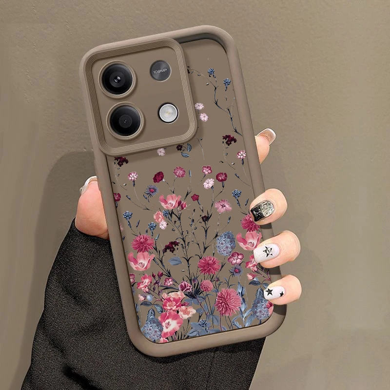 Floral Pattern Soft TPU Silicone Phone Case