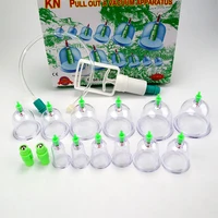 6/12Pcs Massage Cans Health Monitors Chinese Cupping Therapy Cans Pull Vacuum Cupping massage Cups Banks Tank Set Care Tool 1