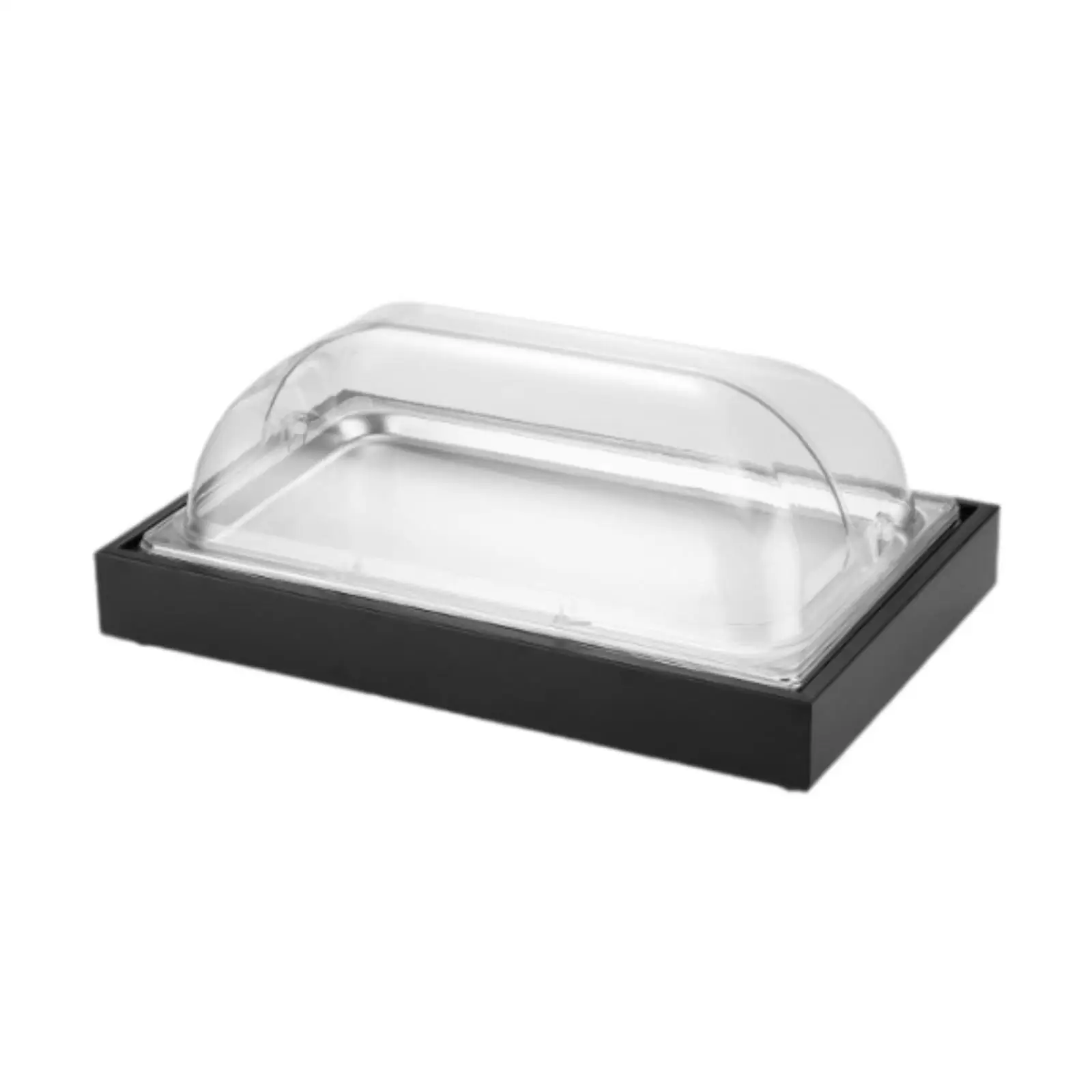 Chilled Serving Tray for Seafood with Clear Cover for Events