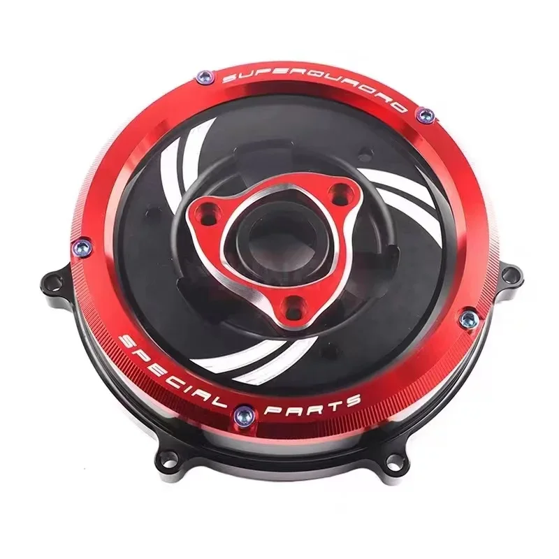 Suitable for Ducati Panigale 959/1199/1299 V2 V4 motorcycle clutch cover improved transparent engine right protective cover