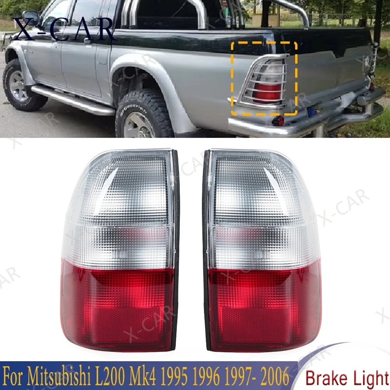 Phare Arrière Gauche Pour Mitsubishi L200 (1997–2006) – Avec Clignotant Jaune – Homologué ECE