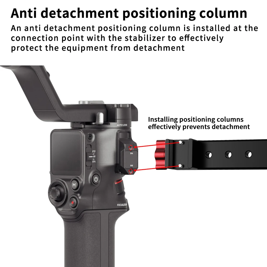 Verstellbarer Sling-Handgriff für DJI Ronin RS4 RS3 Pro/Mini RS2 RSC2 Stabilisator, Hebegriff, Telefon-Monitor-Halterung, NATO-Klemme – Detail 25