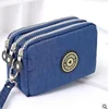 New Fashion Big Capacity Women Wallet Make-up Bag Coin Purse Mini Bag with Three Zipped Portable Women Wallets Phone Pouch 3