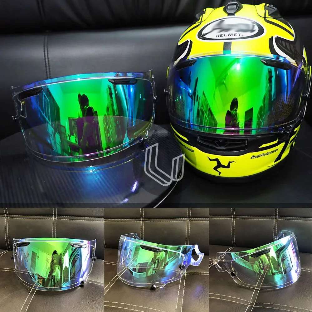 Visiera Parasole A Schermo Intero Per Casco Moto Per Arai Rx7X Corsair-X Rx-7V Xd Ne0 Visiera Casco