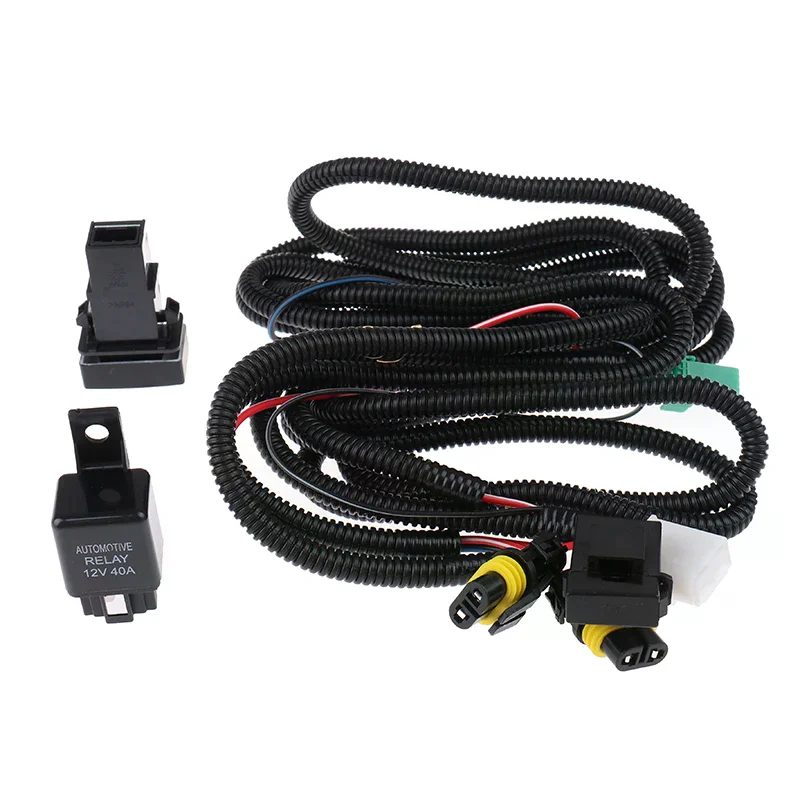 Premium Fog Light Wiring Kit with LED Indicator Switch and 12V Relay
