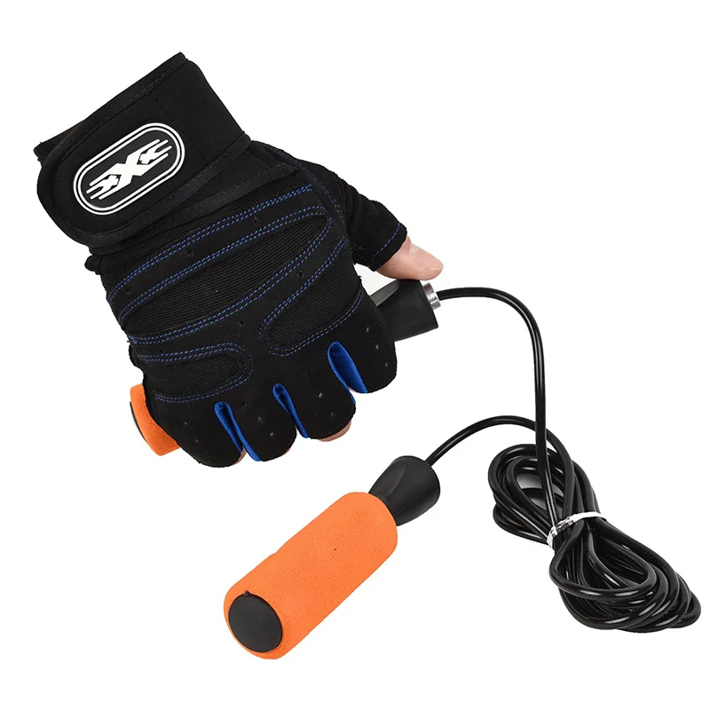 Gym Gloves Fitness Heavyweight Training Gloves Men Women Body Building Half Finger Non-Slip Gloves Wrist Weightlifting Sports 4