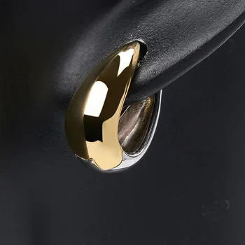 VENTFILLE 925 Silver Geometry Splicing Earring for Women Girl Circle Asymmetric Jewelry Gift Dropshipping