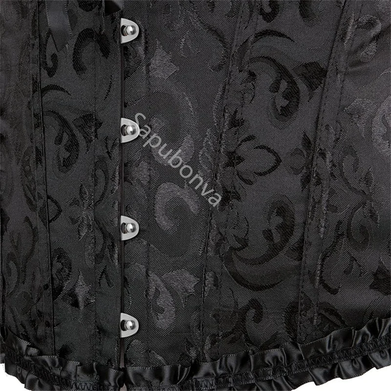 Corset Bustier Top Waist Corset Lace Corset Lace Lingerie Sapubonva Corset Plus Size Women Bustiers Top Sexy Vintage Flower Print Lingerie Corselet Lace Korsett