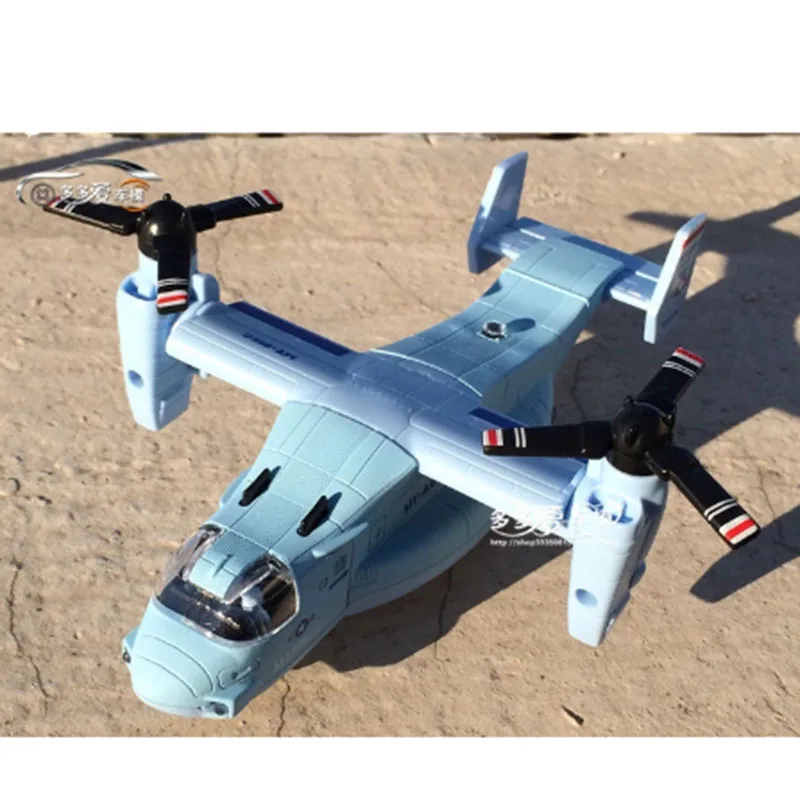 Simulation 1:64 Alloy Plane Model Metal V22 Osprey Transport Aircraft Kids Toys 