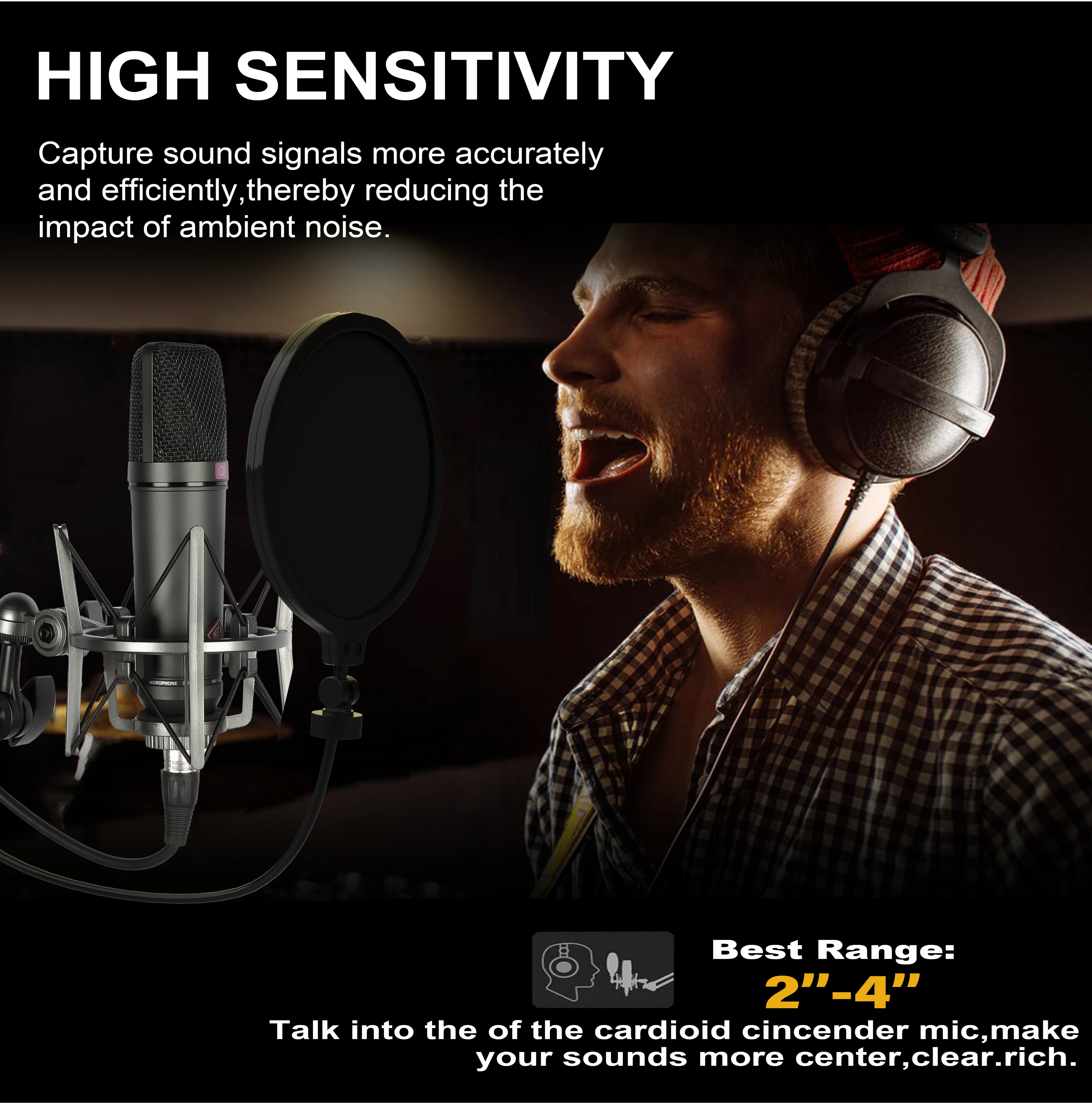 ميكروفون U87 AI XLR المكثف الاحترافي، مصمم خصيصًا...