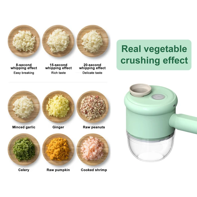 Kitchen Food Chopper Electric Rechargeable Built-in Battery Vegetable  Slicer Dicer For Onion Garlic Nut Veggie - AliExpress