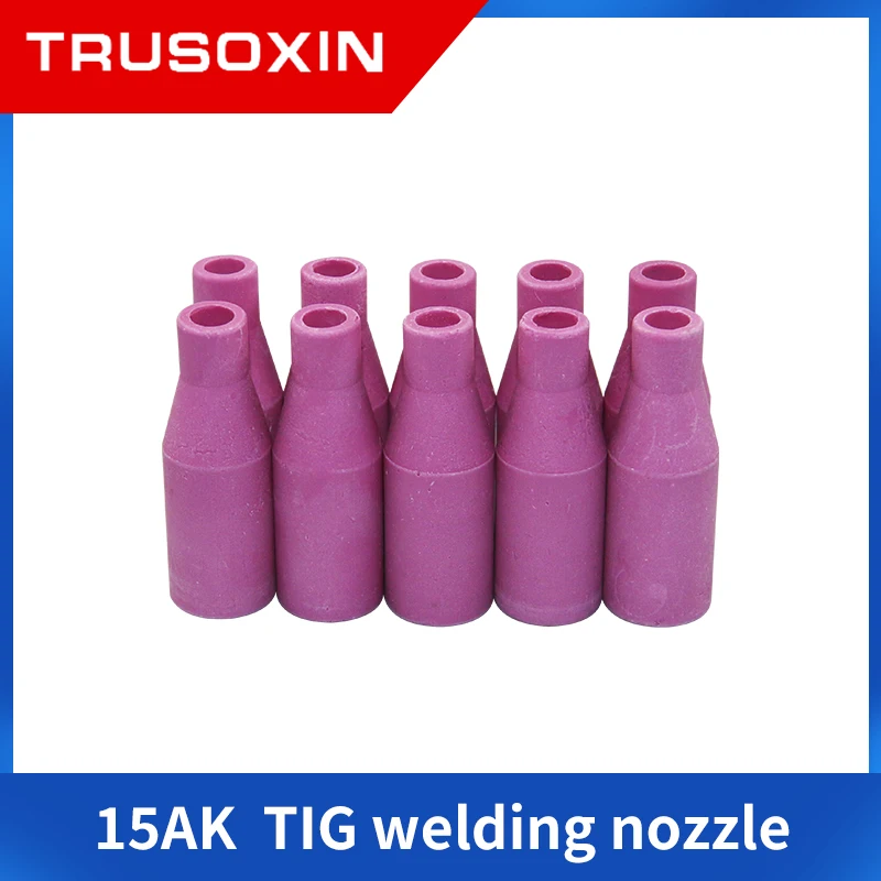 5/10pcs 15AK 14AK MIG/MAG Gas Ceramic Nozzle Euro Style Welding Gun Tip Nozzle Shield Cup for Welding Torch welding tools Nozzle