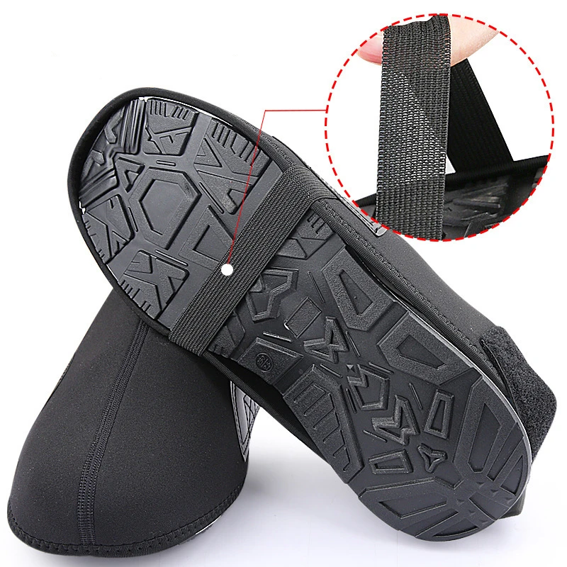 1Pair Ouble Ski Shoe Cover Waterproof Warm Shoe Cover Black Snow Boot Protection Help Retain Up To Plus20 Degrees