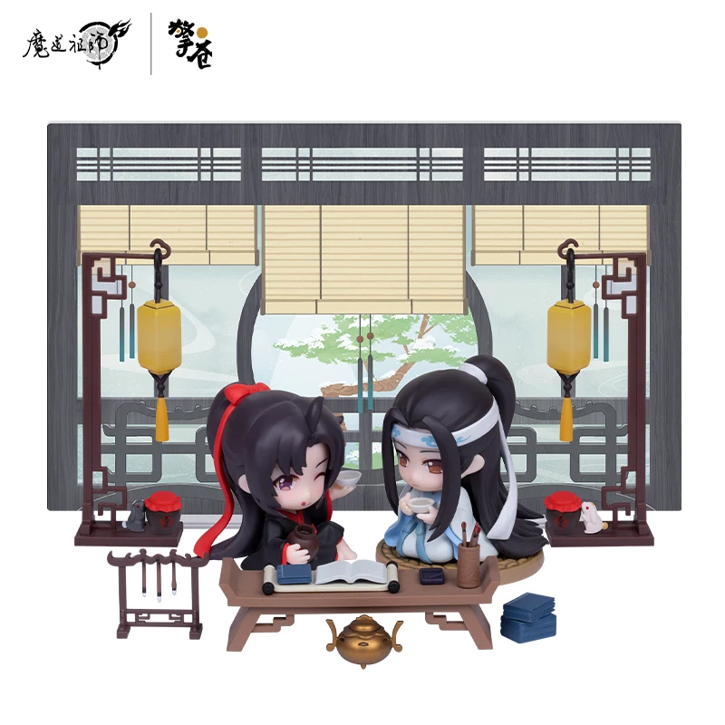 

Qingcang Studio Demon Master Mo Dao Zu Shi Wei Wuxian Lan Wangji Drinking on The New Emerald in Spring Desktop Decoration Gif