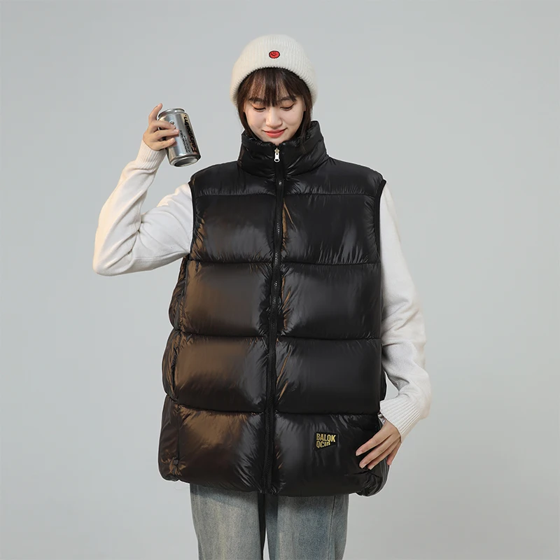 

Fashion Men Women Jacket Sleeveless Vest Winter Unisex Thermal Soft Vests Casual Hooded Coats Cotton Vest Thicken Warm Waistcoat