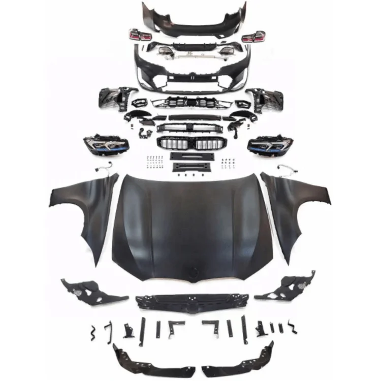 

car bumpers facelift body kit 3 series f30 upgrade to g20 lci 2023 style bodykit