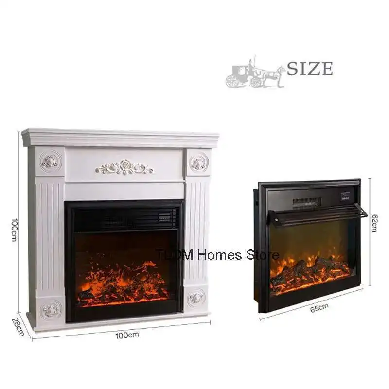 European Iron Carving Fireplace Homestay Hotel Bar Freestanding Fireplace Living Room Restaurant Villa Decorative