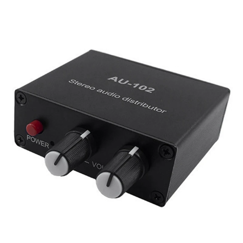 

1 шт. дистрибьютор аудио стерео аудио микшер 1 вход 2 выход аудио микшер для усилителя мощности активное аудио