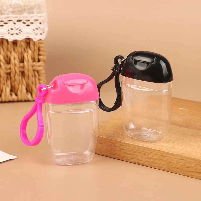 30 ml tragbare nachfüllbare Flaschen mit Haken Händedesinfektionsmittel Alkohol Kosmetikbehälter Outdoor Mini Seifenspender Behälter – Detail 5