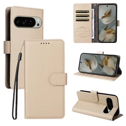 Portafoglio in pelle con motivo litchi di lusso, case con blocco RFID e copertura flip magnetica