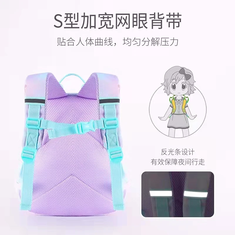 2022 Disney Mickey Kindergarten Bags For Girl Minnie Tsum Primary Student Shoulder Orthopedic Backpack Light Kids Gift Mochilars