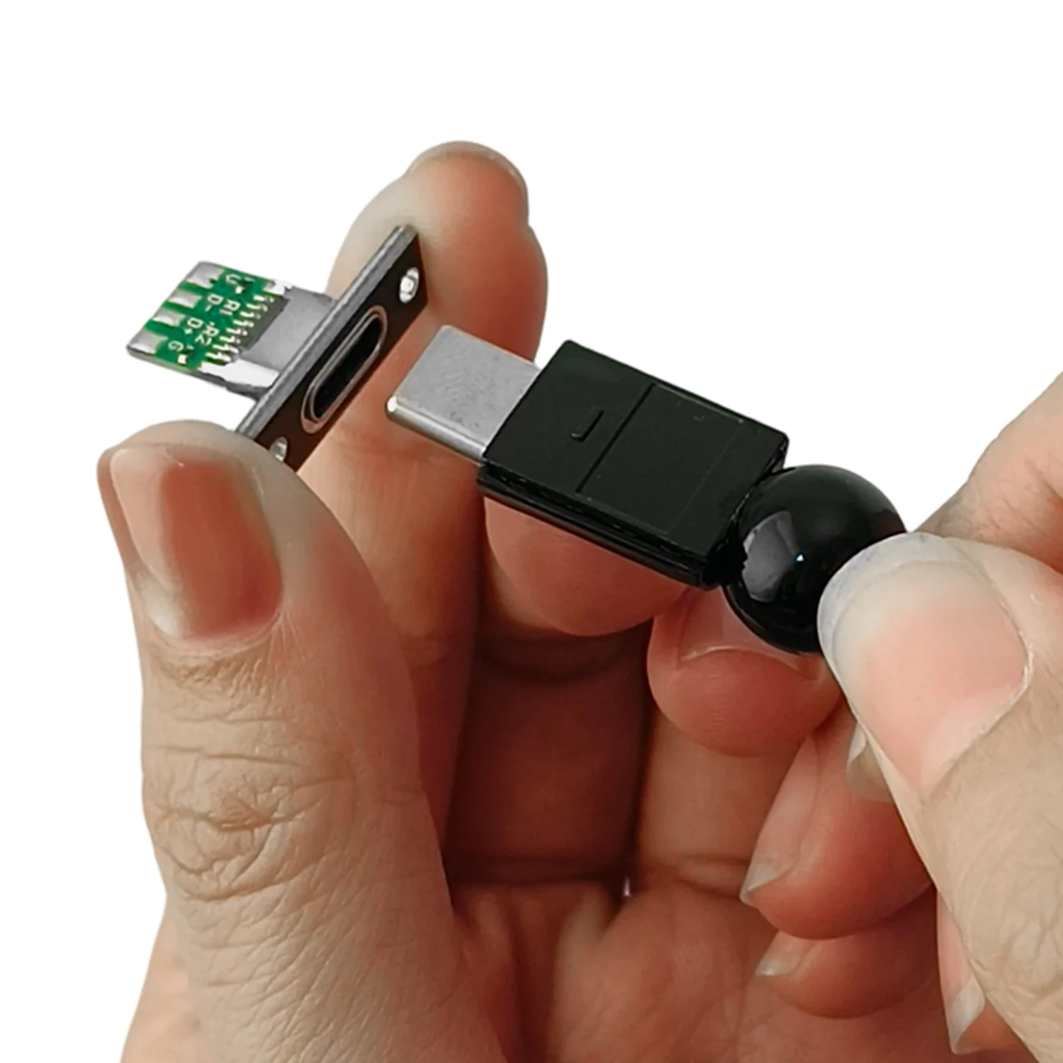 10-20Pcs USB 3.1 Typ-C Socket with Screw Mounting Plate Type-C USB Female Jack 2Pin 4Pin 5Pin 6Pin Port Charging Receptacle