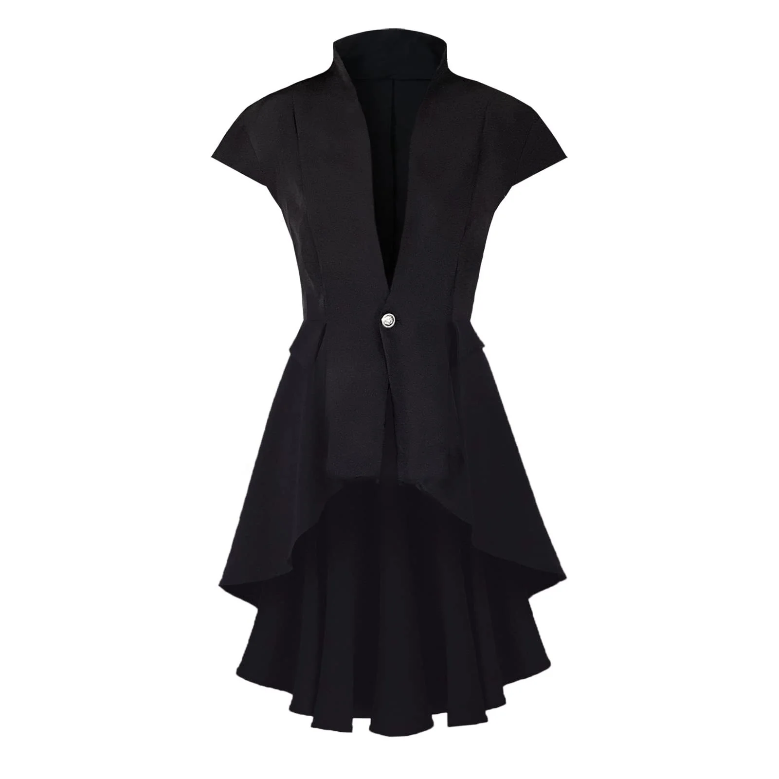 Giacca Steampunk Vittoriana Donna | Cappotto Medievale Gotico, Con Volant E Scollo A V, Per Costumi E Serate A Tema