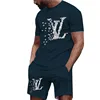 2025 Men's and Women's Fashion Leisure High Quality 3D Printed T-shirt Set New Product 1
