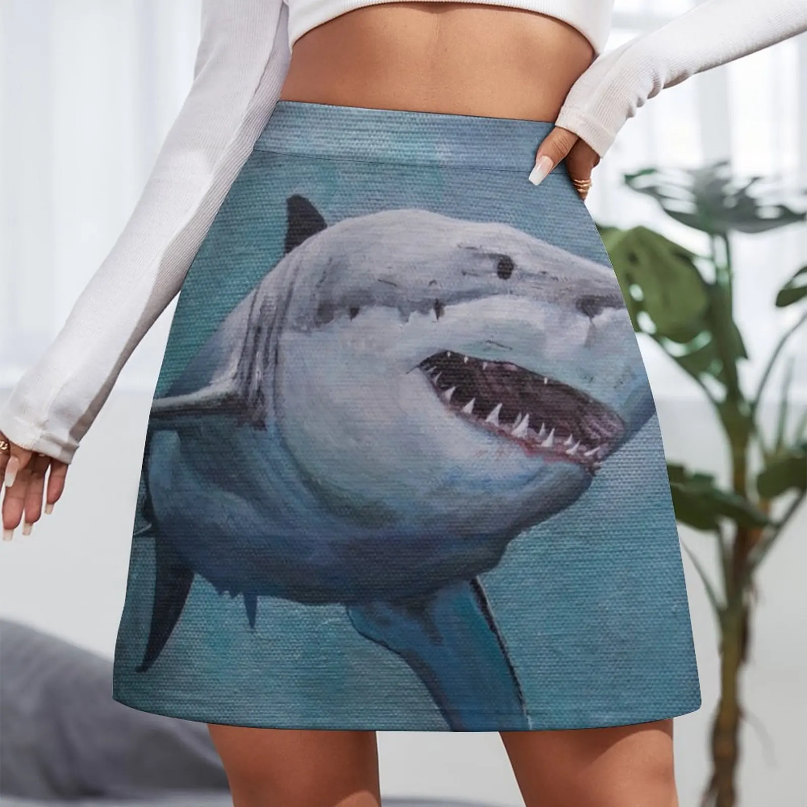 Great White Shark Mini Skirt Clothes for summer sexy short mini skirts Kawaii