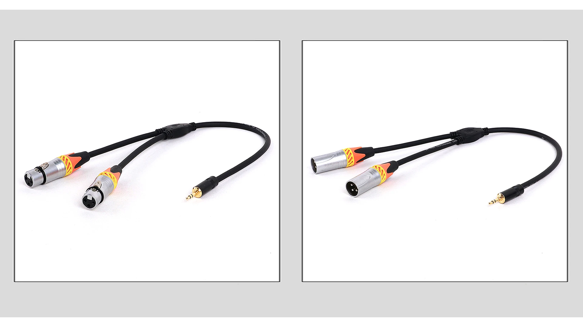 1pc 1/8 Zoll trs Mini-Buchse zu Dual XLR Stecker/Buchse Stecker y Splitter Adapter Kabel Kabel für Verstärker Lautsprecher Kopfhörer Mixer – Detail 8