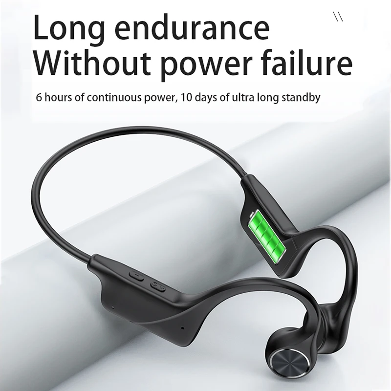 Фото Ture Bluetooth-наушники с технологией костной проводимости Водонепроницаемые спортивные наушники с микрофоном для iPhone 13 X... №2