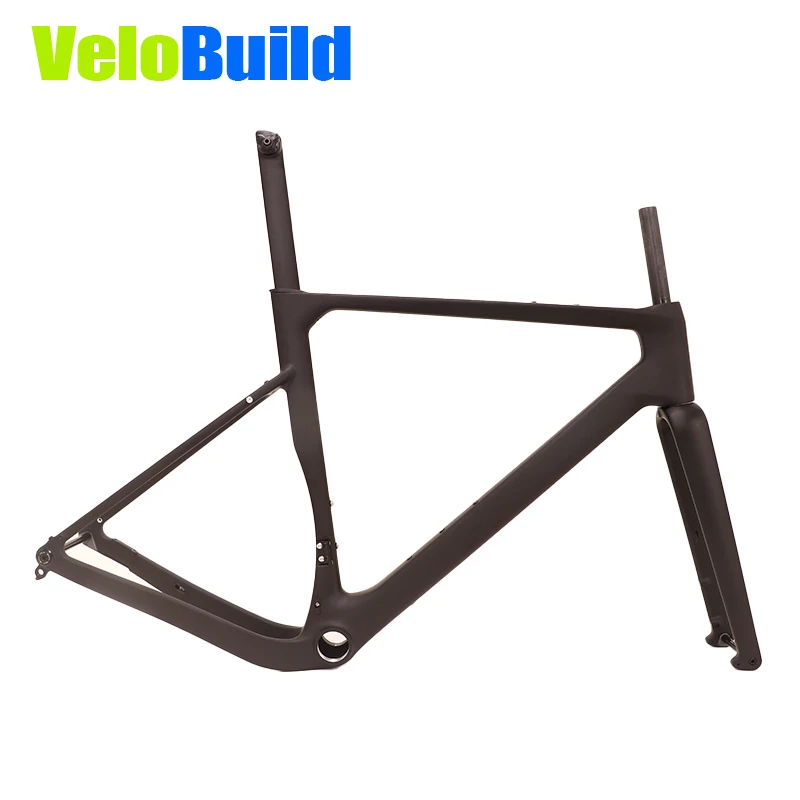 VELOBUILD 2025 nouveau carbone Aero gravier cadre de vélo fourche tige de selle T47 BB