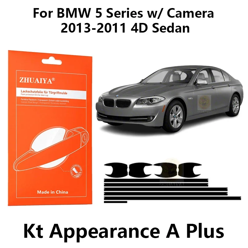 

Защитная пленка ZHUAIYA для красок дверной ручки, ТПУ PPF для BMW 5 серии с камерой 2013-2011 4D Седан