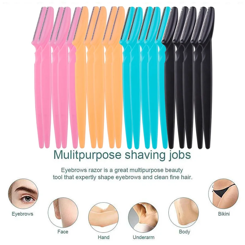 Eyebrow trimmer set 3/4/10Pcs Portable eyebrow shaper facial hair remover
