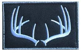 Predator Face Embroidery Flag Patch Multiple Cross Emblem Alien Tactical Badge Hook Back with Loop Side Antler Made Patch embroidered patches tactical patches