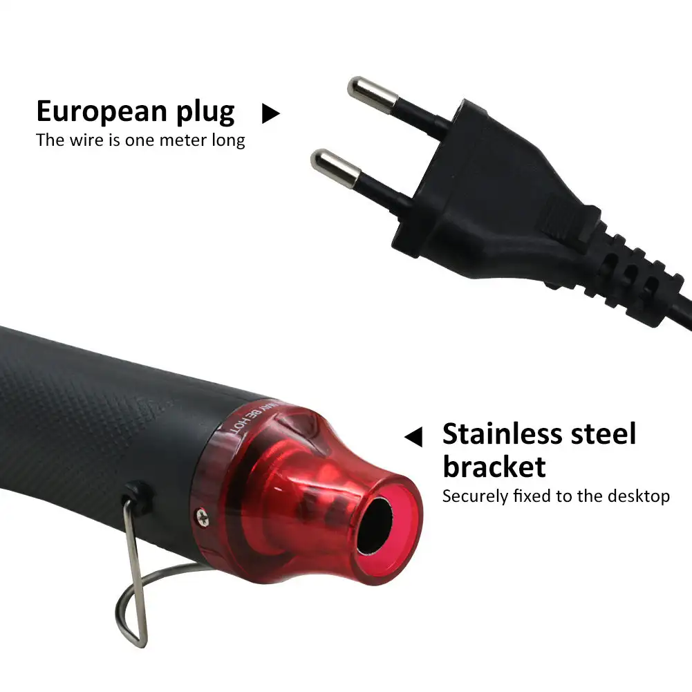 Hot Air Gun 220/110V DIY Tool Heat Electric Power Mini 300W Soldering Temperature Crafts Blower with Supporting Seat Shrink